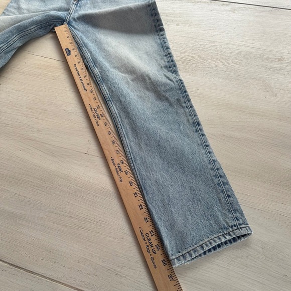 Monki Kimomo High Relaxed Light Wash Denim Jeans Womens Size 27 Mom Skater - Picture 9 of 11